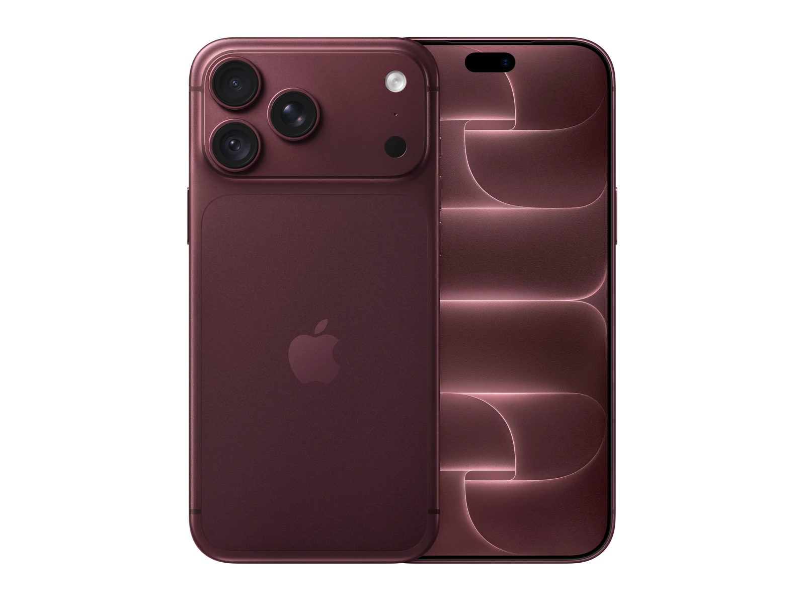 iPhone 18 Pro Max 256 GB Burgundy, přední a zadní strana